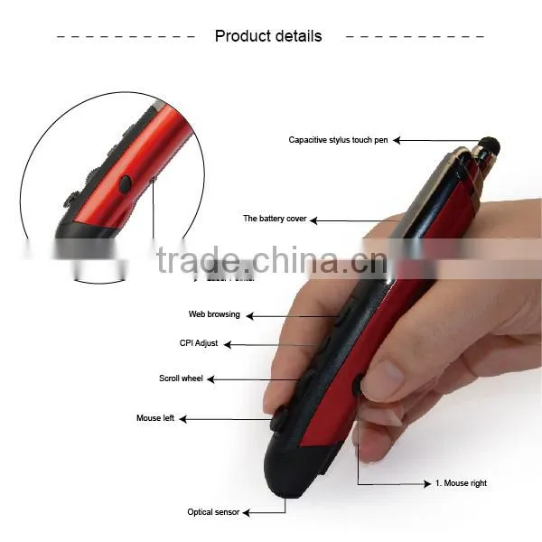 High-tech laser pointer pen with wireless pen mouse PR-08 alibaba gold supllier