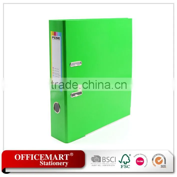 stationery eco-friendly coated paper box lever arch file