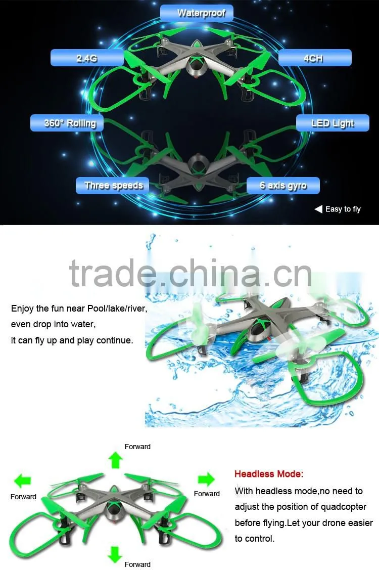 2.4G cheap water drone racing may dive under water for a period of time