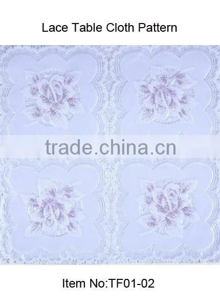 Oilproof &Waterproof lace embossed vinyl lace tablecloth