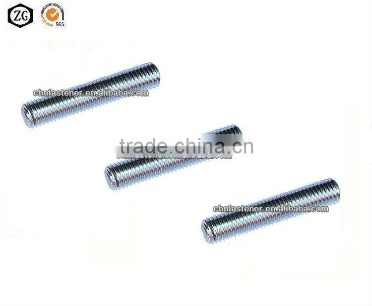 Blue White Zinc Threaded Rod DIN 975