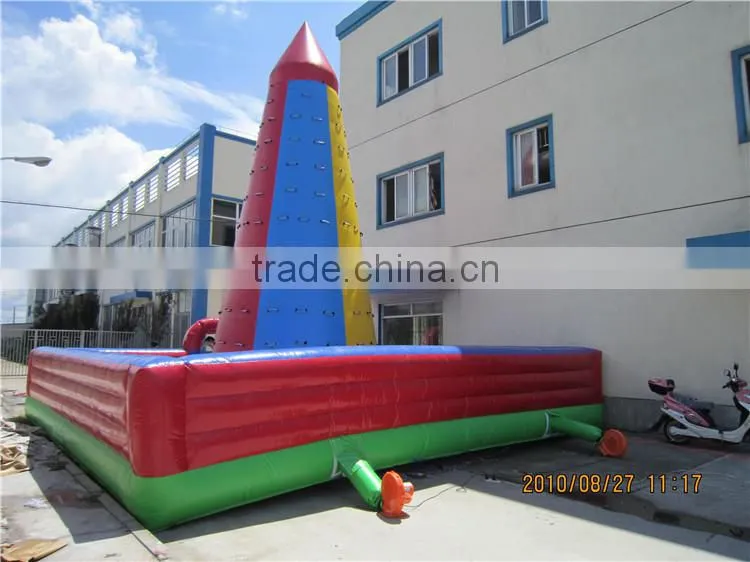 inflatable rock climbing wall with factory price