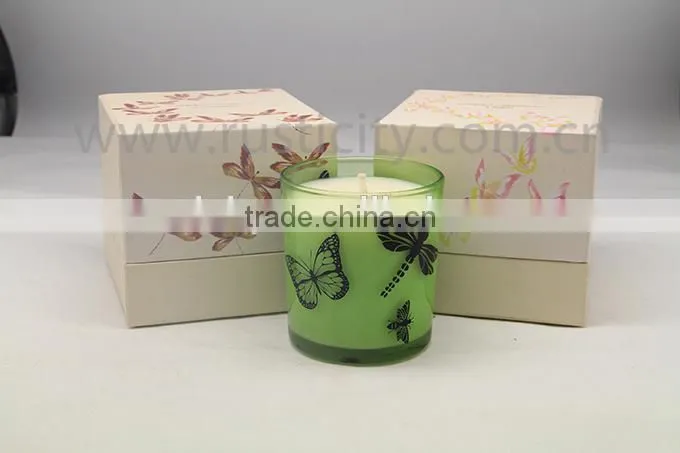 Simple type soy candle, high value crazy candles in glass jar