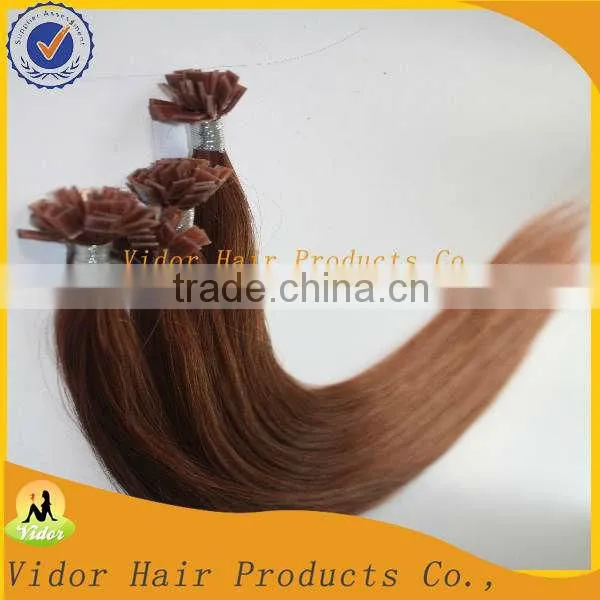 Nail Tip Hair Extension Remy Peruvian Human Extension Hair