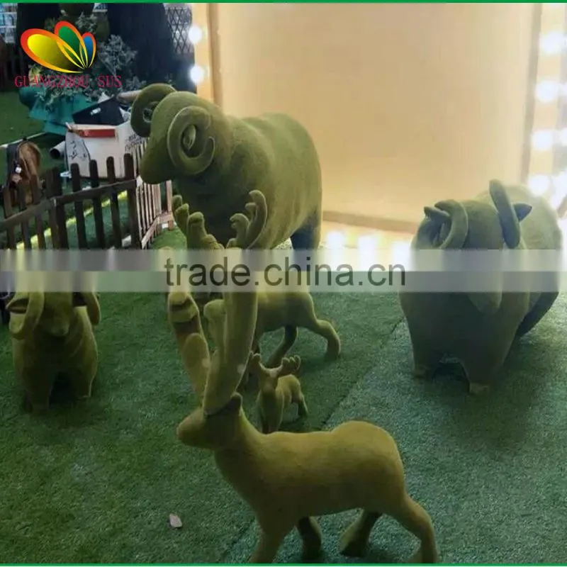 2015 Chinese cheap artificial grass animal for garden decoration