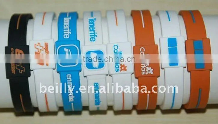 Nice Promotional Silicone Charm Bracelet Gift item