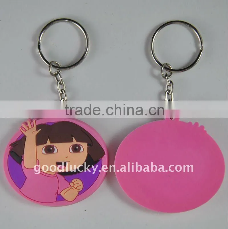 New arrival promotional gift--liquid oil pvc keychain