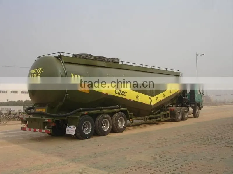 50M3 3 axle bulk cement powder tank truck semi-trailer/ semitrailer ( bulk cement)
