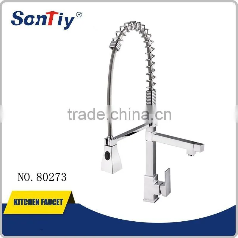 New design good quality faucet brass upc pull out kitchen mixer