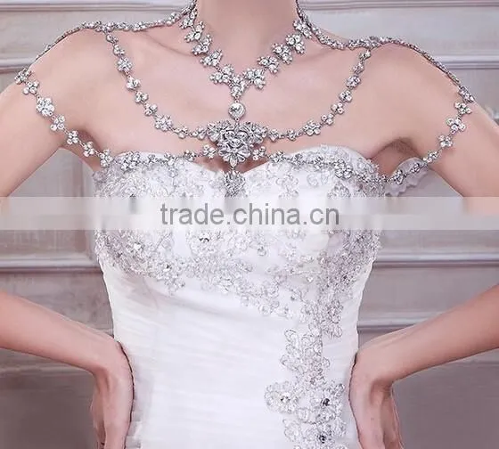 New Design High-end Jewelry Rhinestone Sexy wedding bridal body chain dress