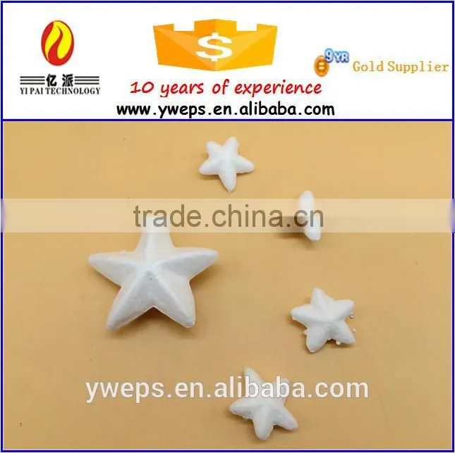 YIWU artificial white polystyrene foam DIY star model