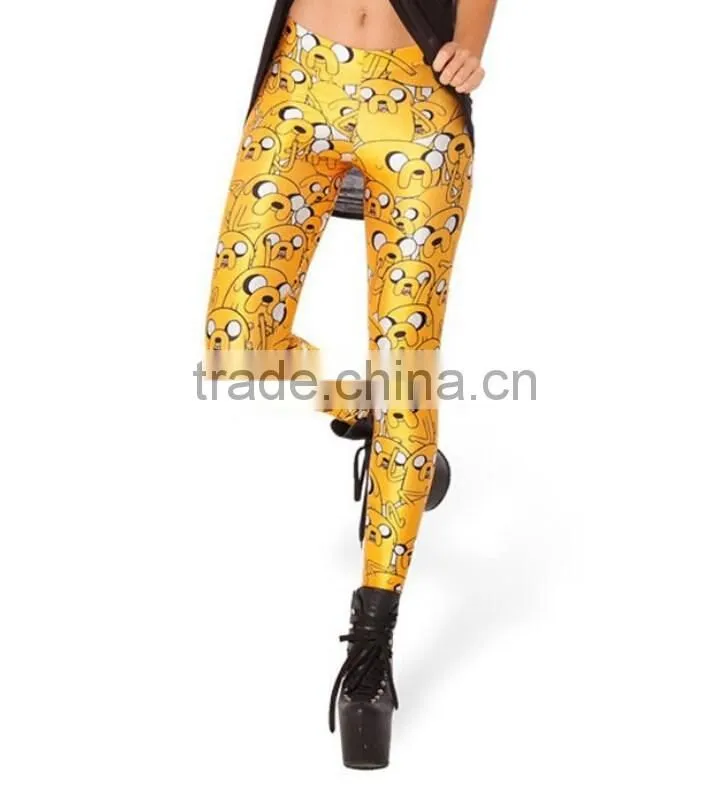 Adventure time digital printing cartoon 3d leggings pretty fashion women leggings
