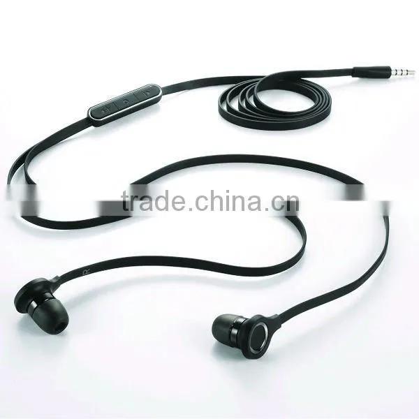 Flat Cable Earphone With Remote For SamSung S4