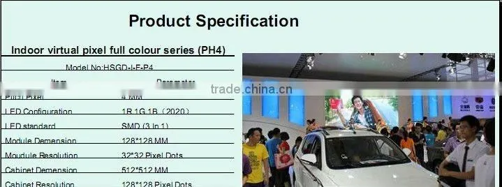alibaba express China factory direct p4 smd indoor led module