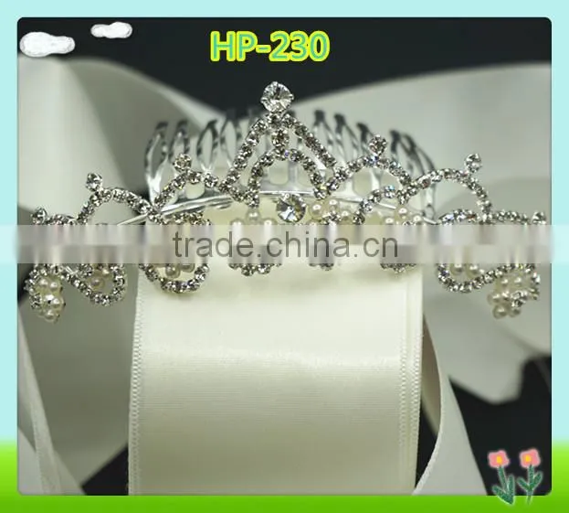 Wholesale bling bling rhinestone wedding crowns