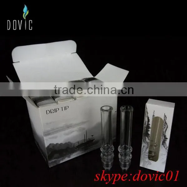 510 glass drip tips with ss base