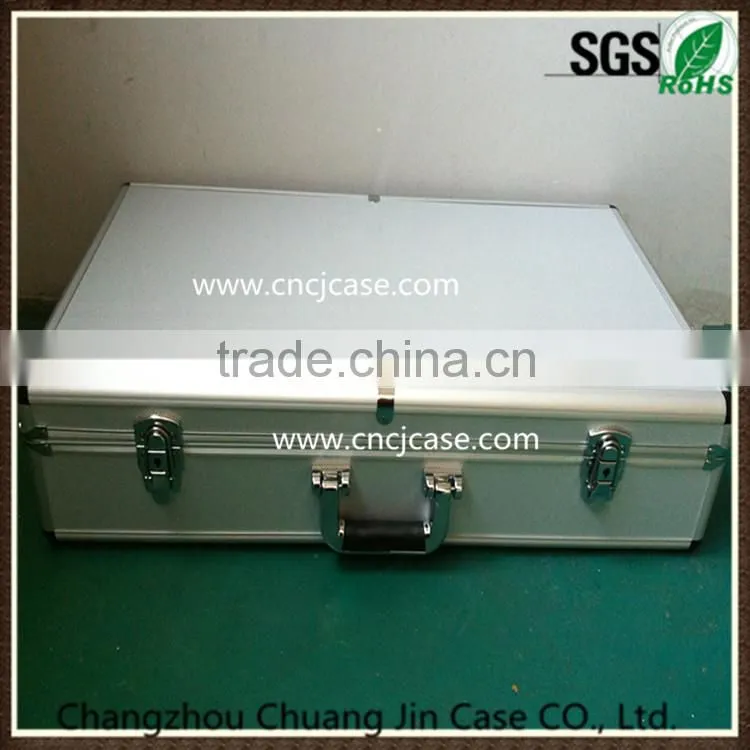 High quality easy carrying black aluminum tool case with EVA model