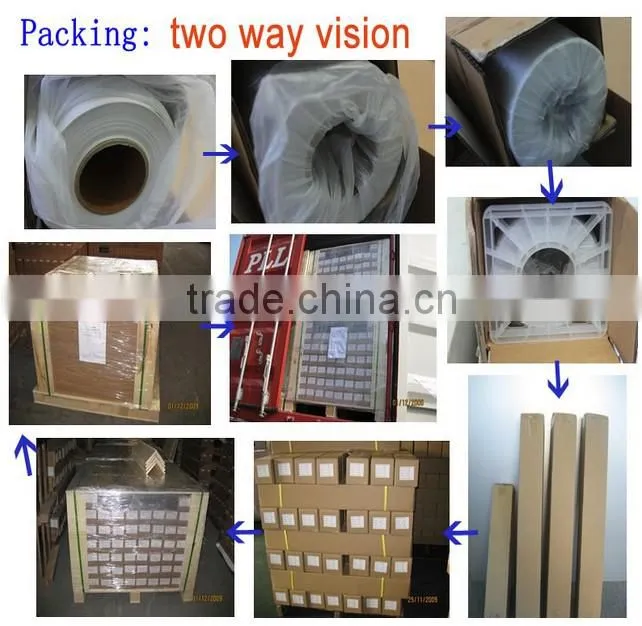 Self Adhesive One Way Vision Vinyl Window Film/Perforated Car Window Film