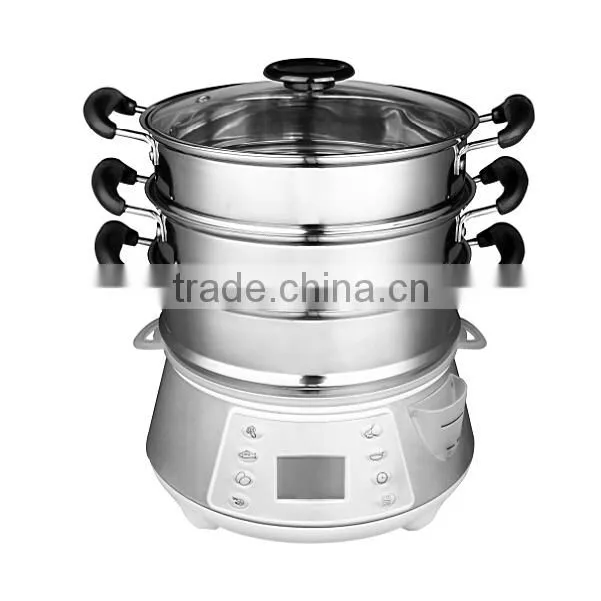 large stainless steel digital food steamer XJ-7K118