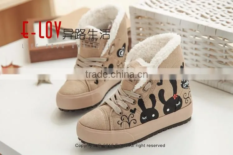 Hot sales high quality and cheap ladies winter shoes