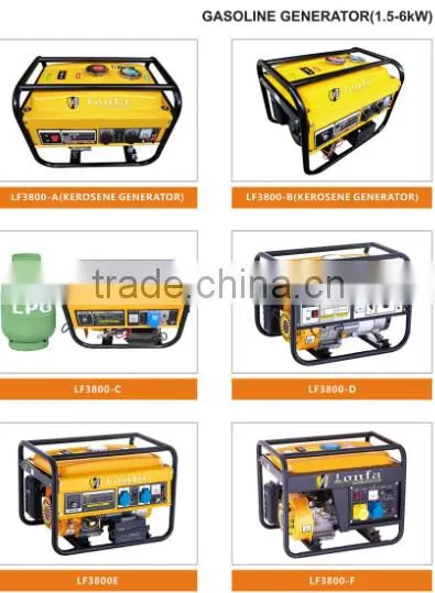 High quality hot sale air-cooled Generator 220v Portable Generator,3Kw gasoline generator ohv