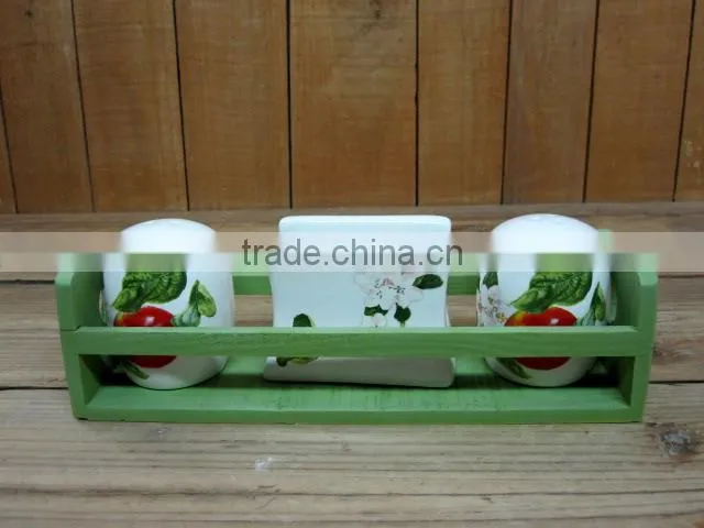 Beautiful Ceramic 3 Compartment Serving Dinner Dish in Apple Shape