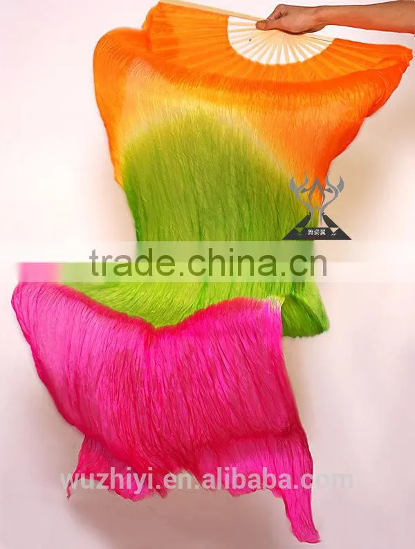Silk Chinese Fan Dance Fans , Belly Dance Silk Fan , Hand Fans for Dance