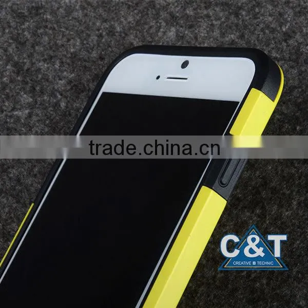 C&T 2 In 1 Dual Layer Hybrid TPU and Hard Case Cover For iPhone 6 Plus 5.5-inch