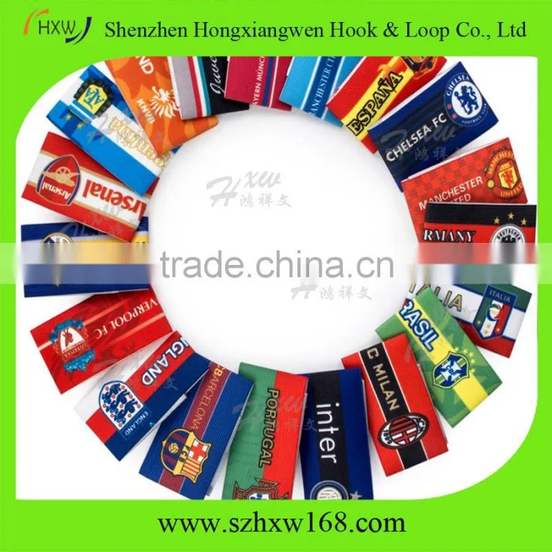 Full color logo print customized soccer captain armband