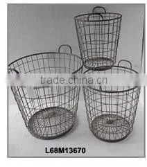 vintage old aged small handmade antique wooden basket