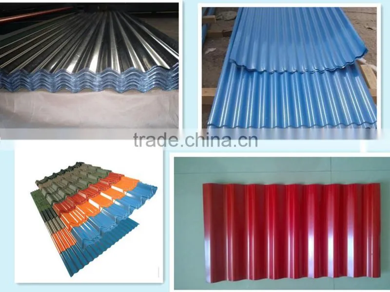 Zinc coating 60g ~ 180g galvanized corrugated sheet/coated corrugated sheet for roofing ASTM A653