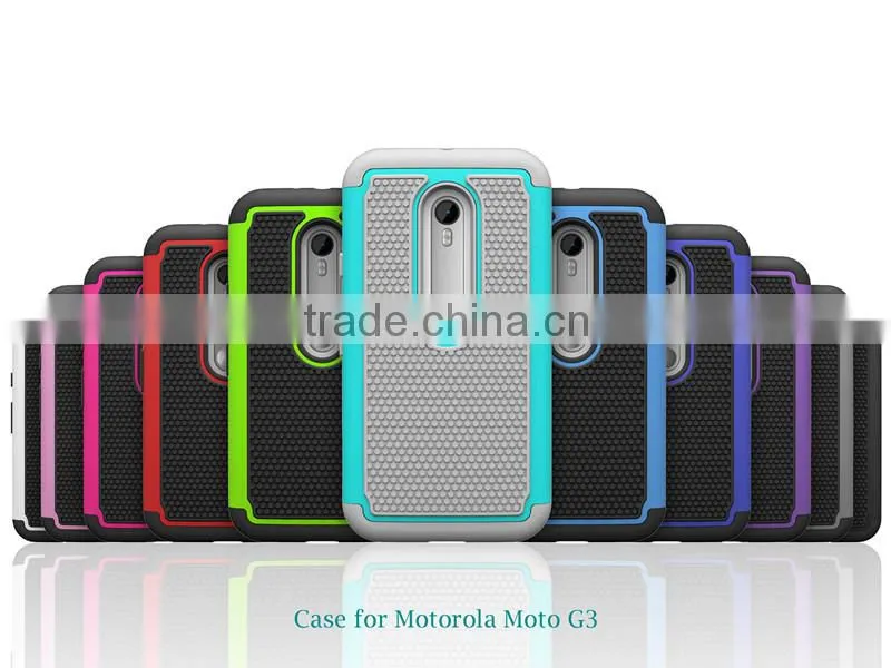 PC TPU 2 in 1 Slim armor cell phone case for moto g3