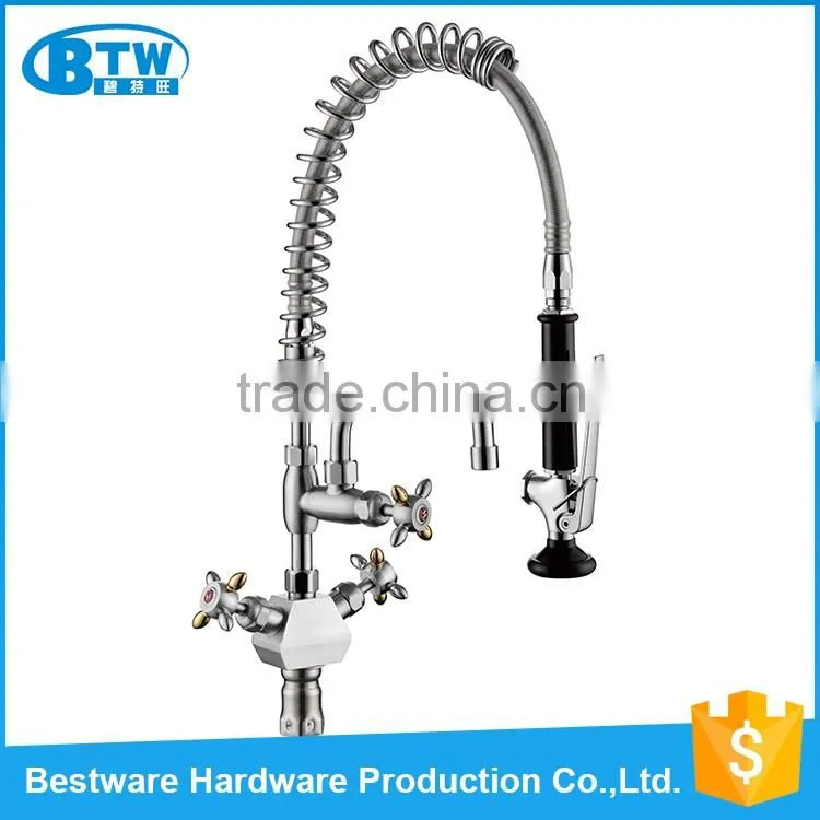 wholesale custom High Quality Commercial Pre-rinse 304 stainless steel wall mounted faucet