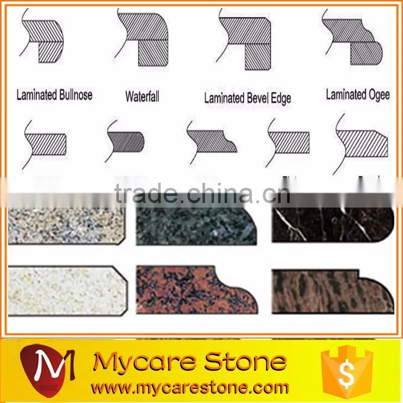 Professional polished modern different type natural stone vanity top