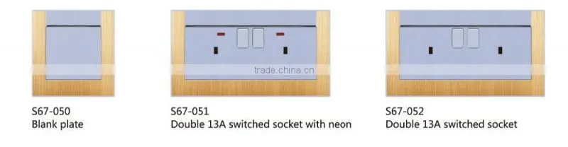 Electrical four way loudspeaker box outlet for home hotel