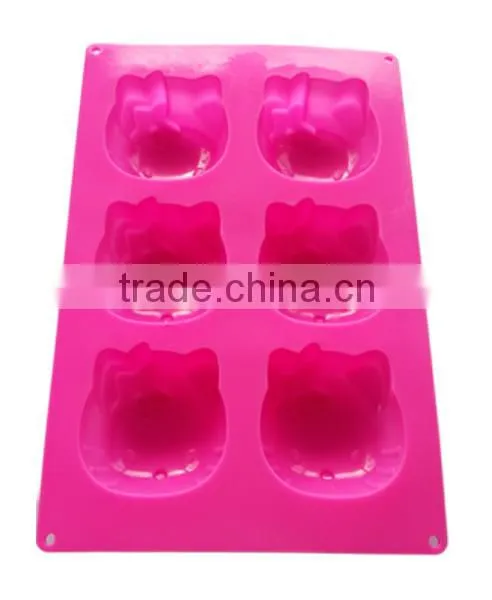 China Supplier New Product Hello Kitty Silicone Decorative Cake Pans