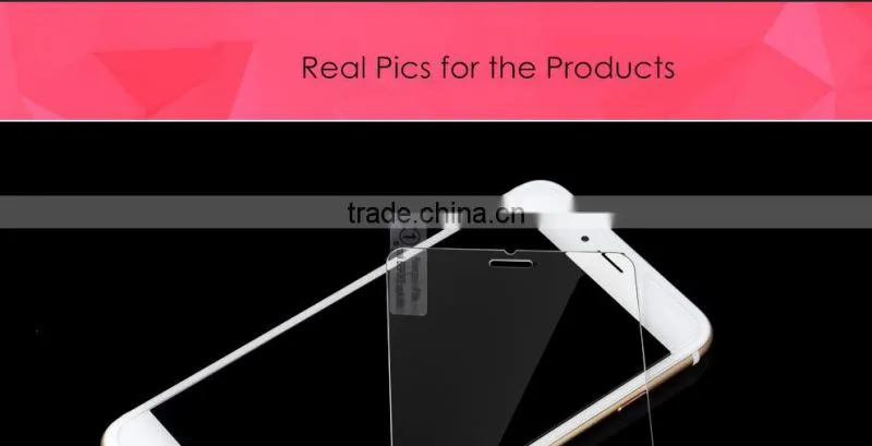 9H hardness 2.5D round edge anti-radiation tempered glass screen protector for iphone6&iphone6 plus
