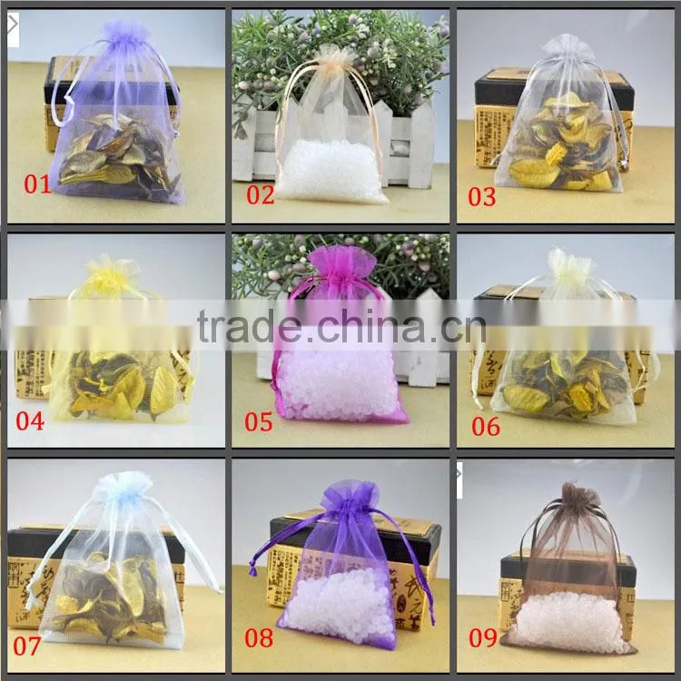 In Stock Mixed Color Wedding Favour Gift Organza Bags Pouch Wholesale