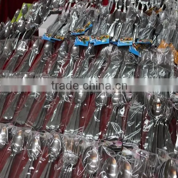 Stainless Steel Knife Spoon and Fork Set gold flatware stainless