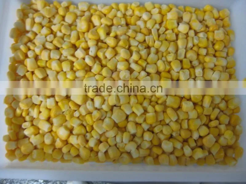 NO-GMO Frozen sweet and yellow corn kernels