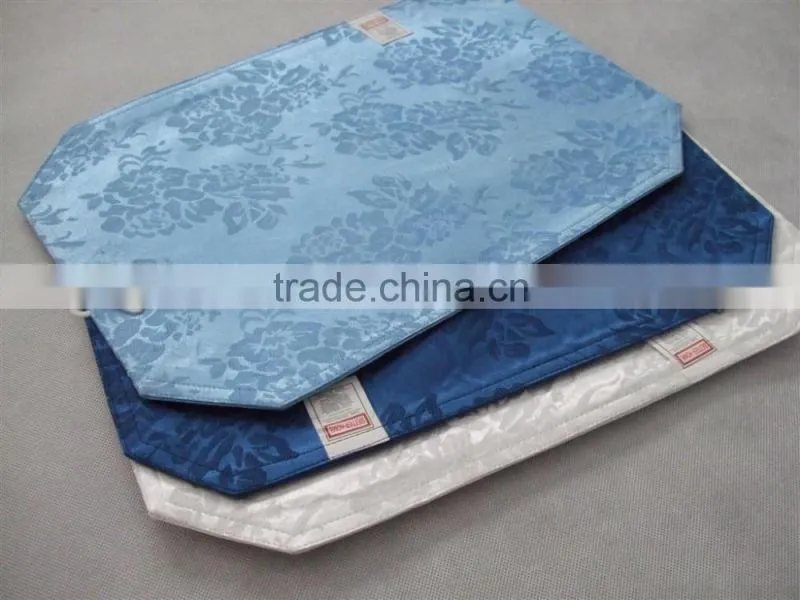 quilted cotton mats jacquard placemat wet mat