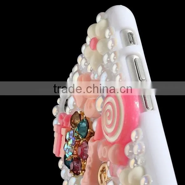 China wholesale 3D Crystal cell phone case for iphone 6,for apple case 6