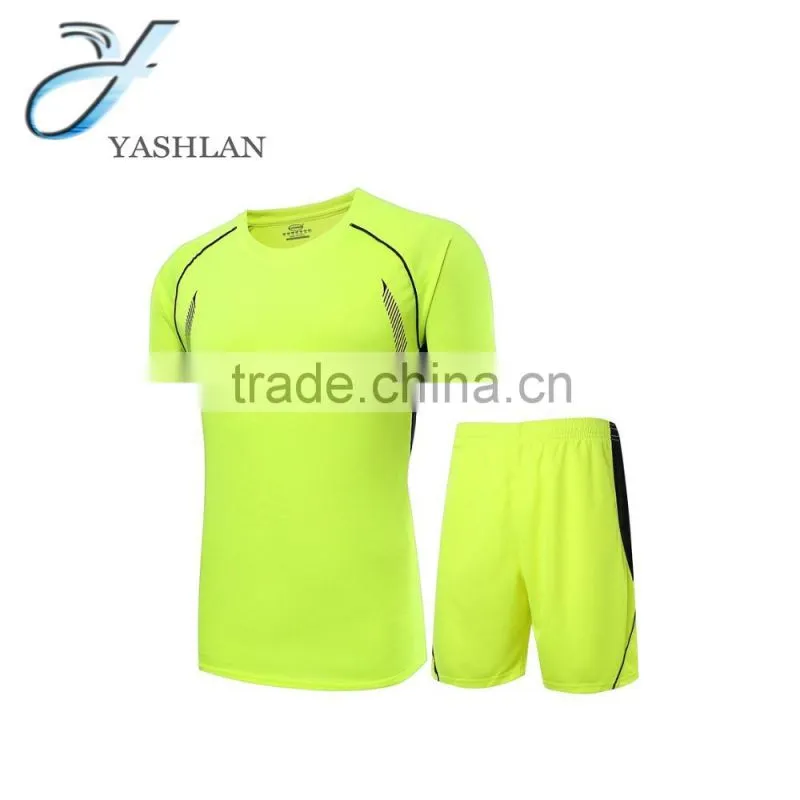 OEM 100% Polyester Fluorescent Round Collar Sport T Shirts