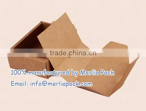 Recycled Kraft Cardboard Brown Boxes Herbal Tea Bags Spearmint Box