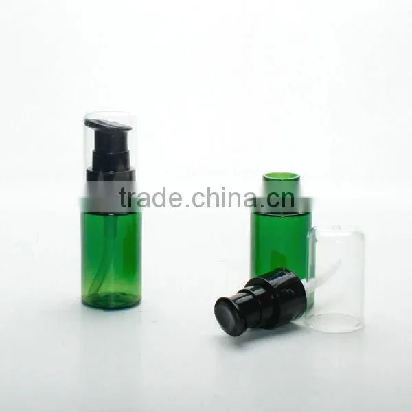 Treatment pump PET Bottle 20ml Green Clear