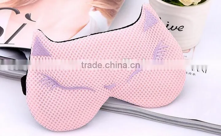 Fashion Design Eye Shade Fox Shape Remove Dark Circles Steam Warm Sleeping Eye Mask with gel ice pack