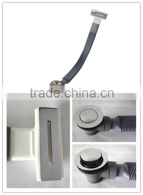 XB-131T flat pipe bathtub drain for soacking tub