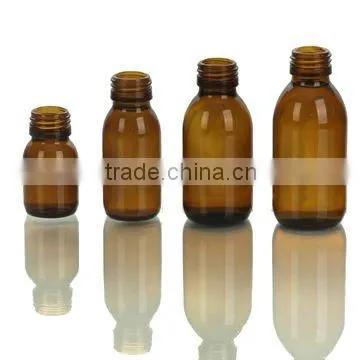 Amber glass bottles for syrups