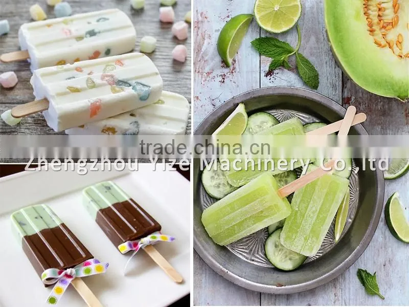 Double moulds ice-cream popsicle machine for popsicle / commercial popsicle machine
