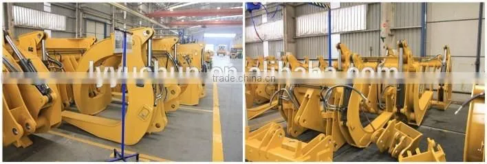 SDLG LG933/LG936/LG938 Wheel Loader Optional Serials Log Grapple for sale, Min Hold Diameter 380mm